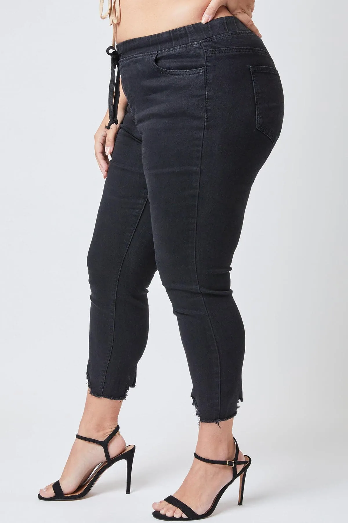 Plus Size Women's  Denim Ankle Jogger