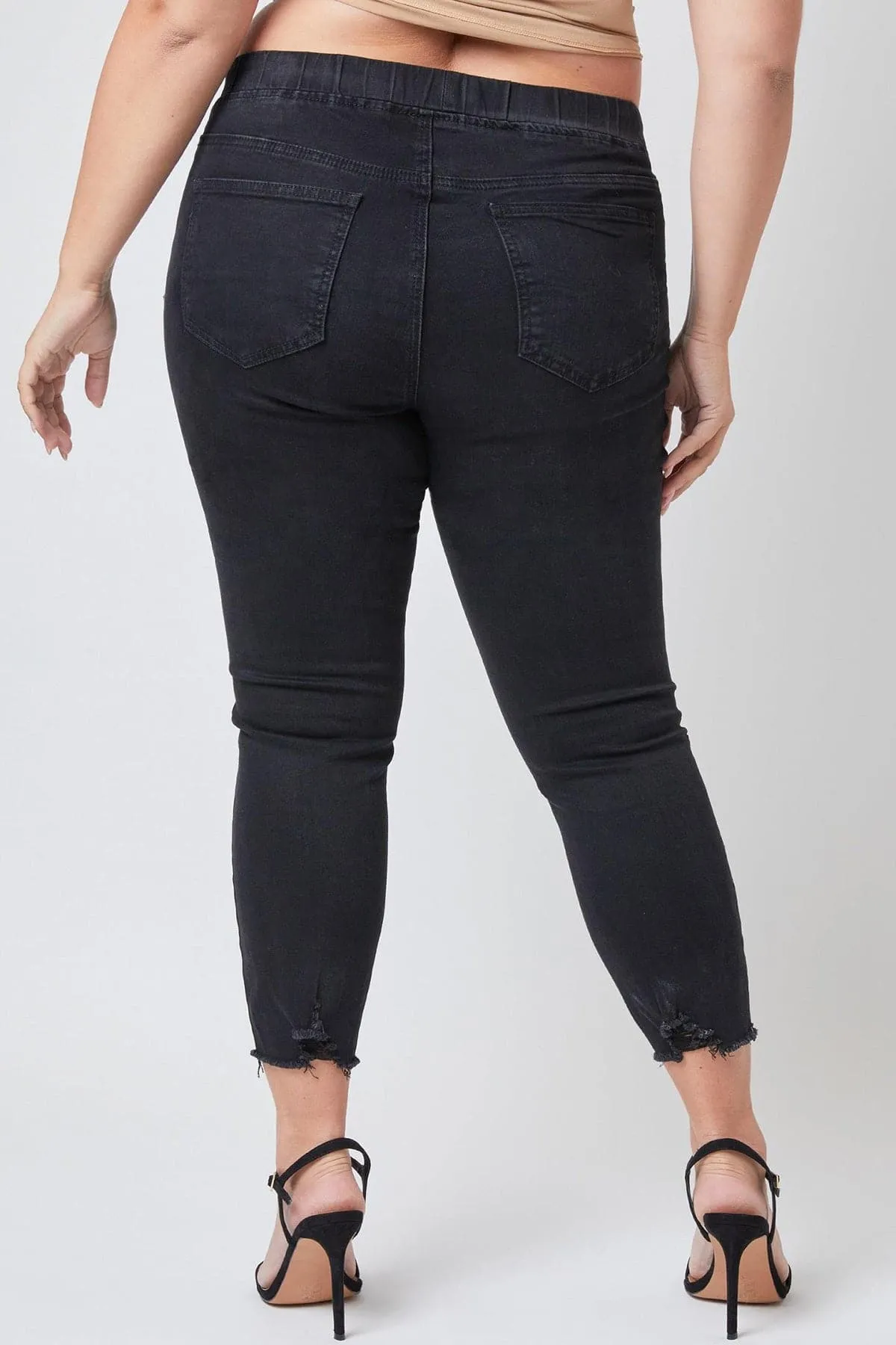 Plus Size Women's  Denim Ankle Jogger