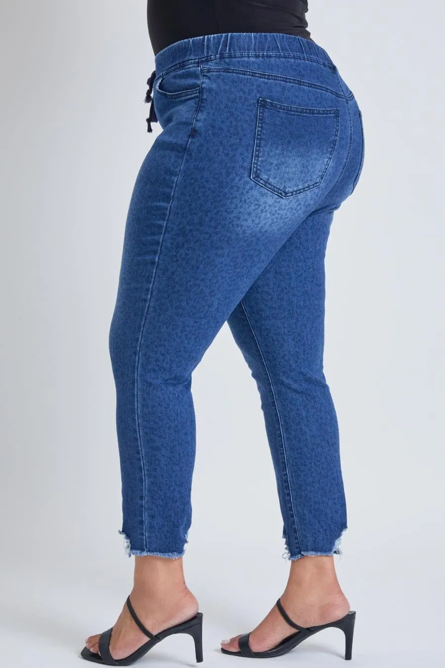 Plus Size Women's  Denim Ankle Jogger