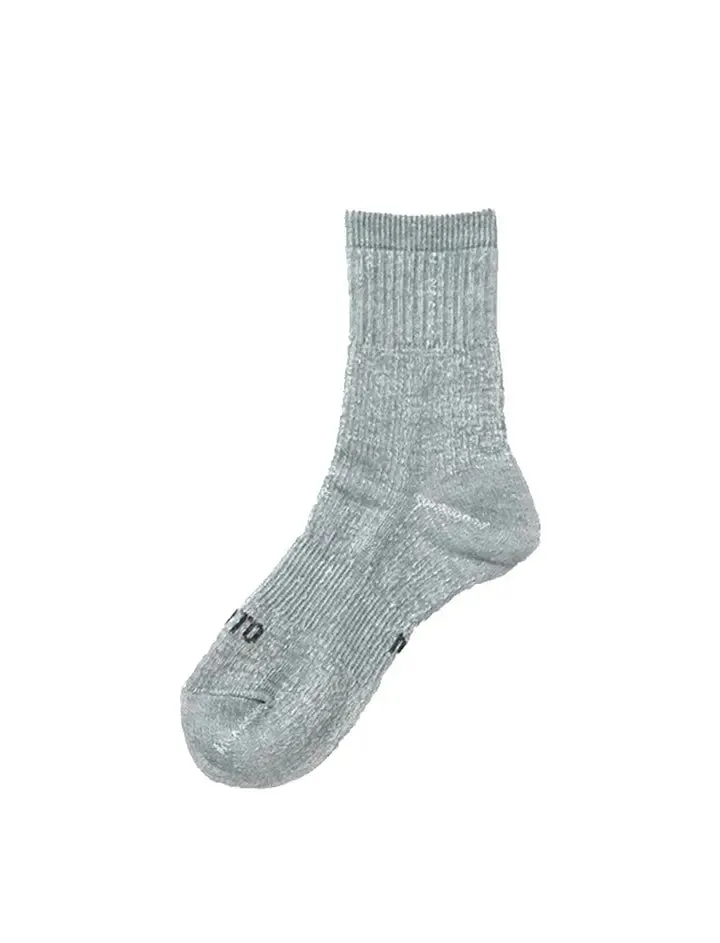 RoToTo Double Face Mid Socks Light Blue