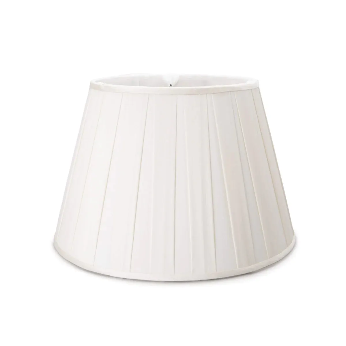 Simon Pearce Linen Pembroke Pleated Lamp Shade - Snow