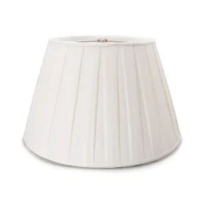 Simon Pearce Linen Pembroke Pleated Lamp Shade - Snow