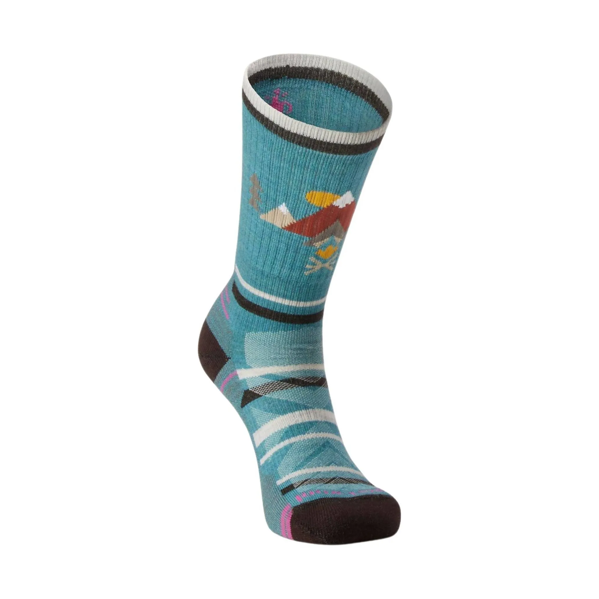 Smartwool Women's Hike Light Cushion Under The Stars Crew Socks - Cascade Green