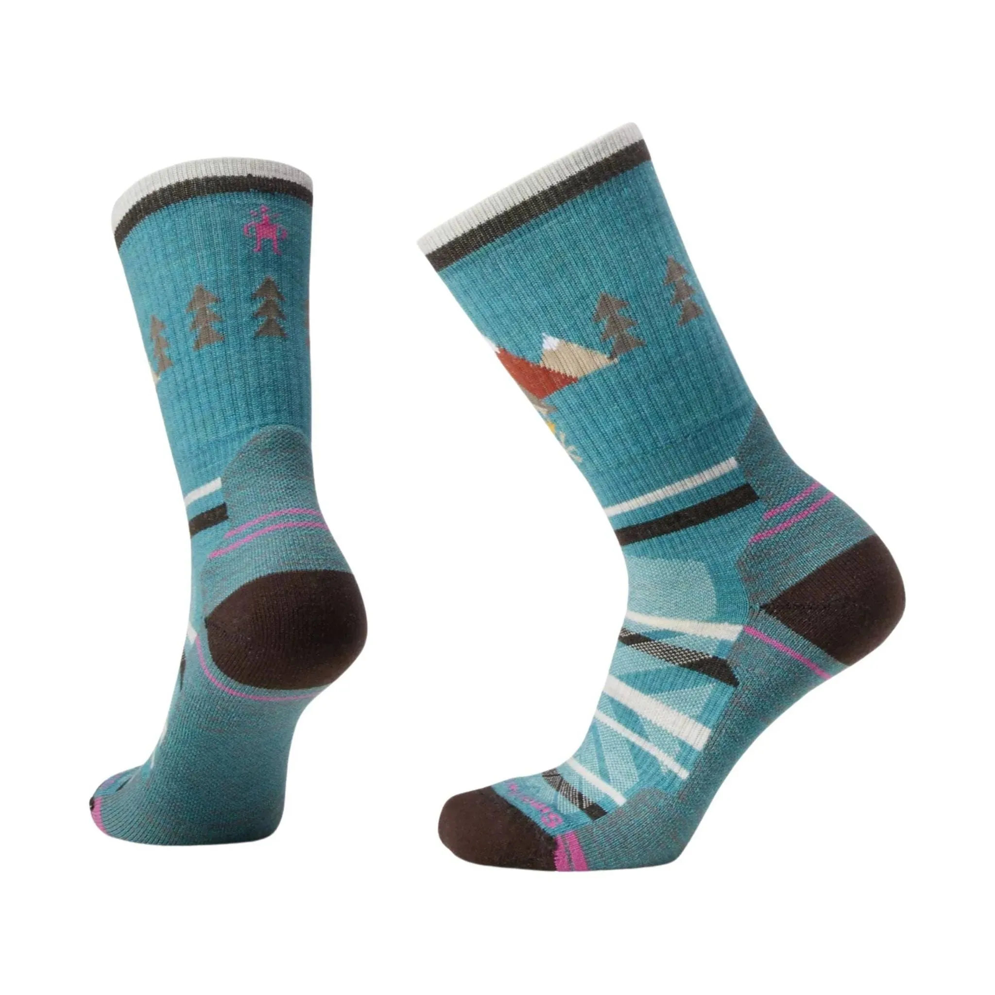 Smartwool Women's Hike Light Cushion Under The Stars Crew Socks - Cascade Green