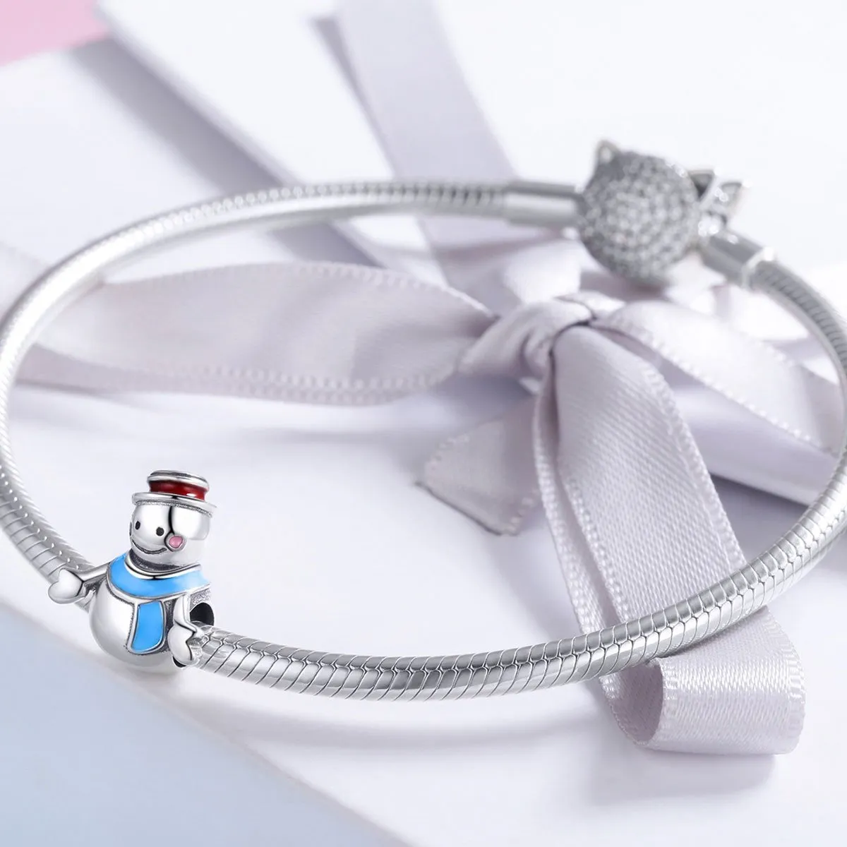 Snow Boy 925 Sterling Silver Charm