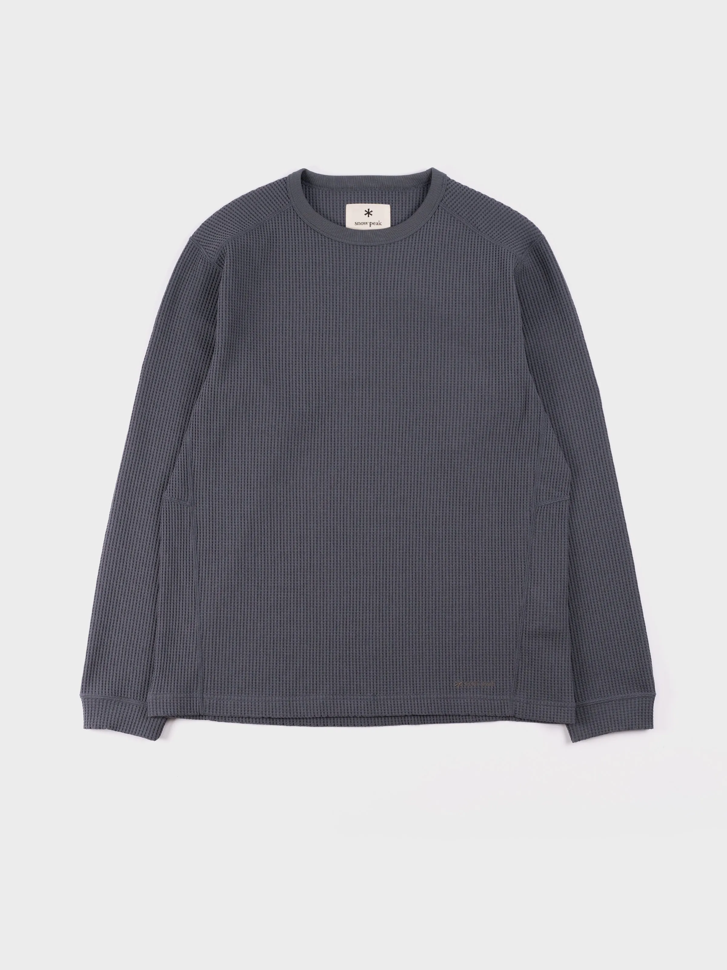 Snow Peak Dry Waffle LS T-Shirt - Grey