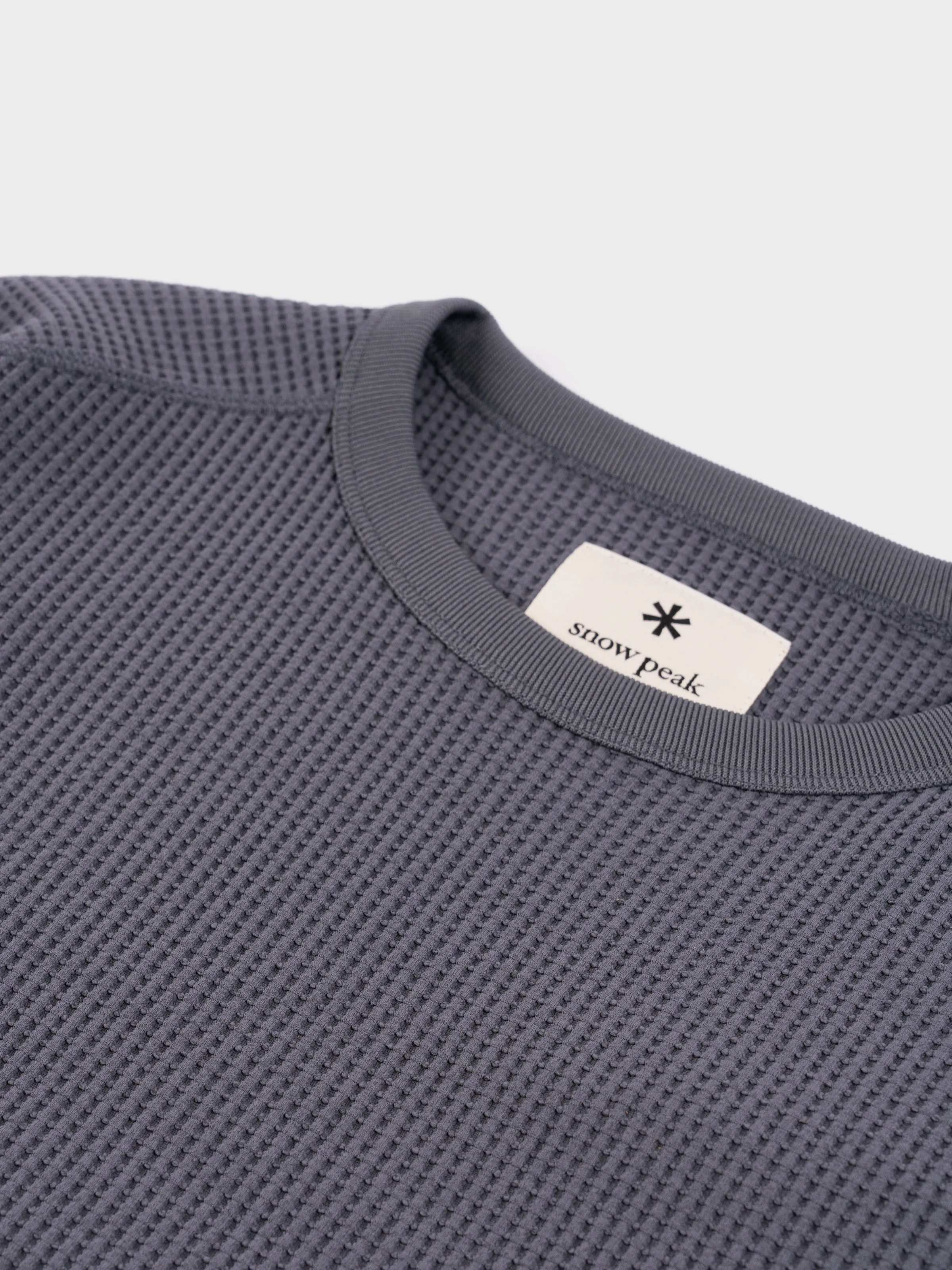 Snow Peak Dry Waffle LS T-Shirt - Grey