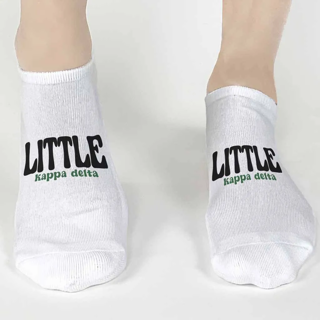 Sorority No Show Socks for LITTLES