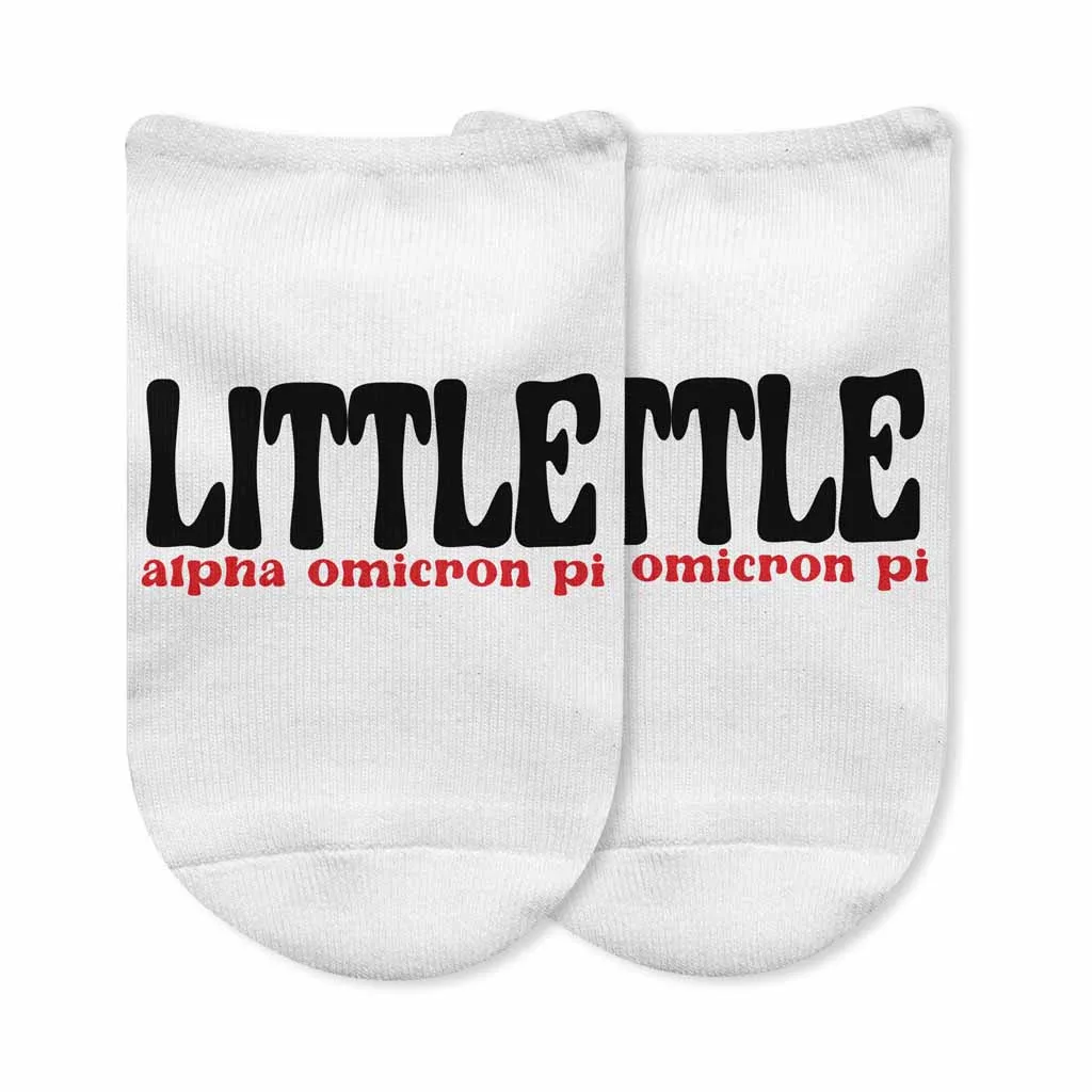 Sorority No Show Socks for LITTLES