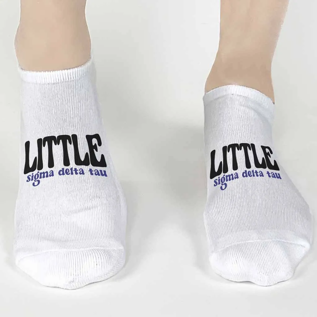 Sorority No Show Socks for LITTLES