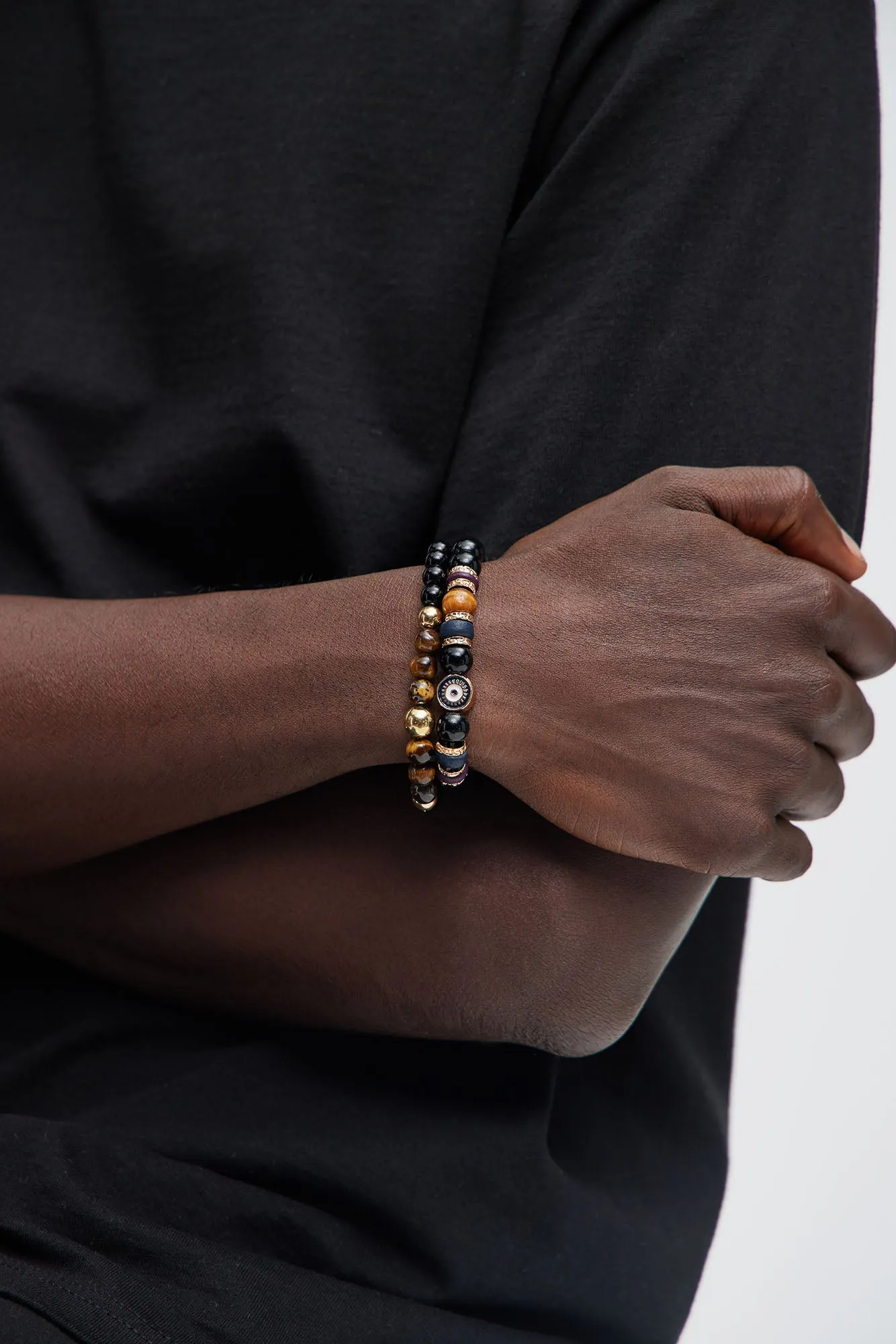 Truthful Rumors Bracelet Set - Black/Brown