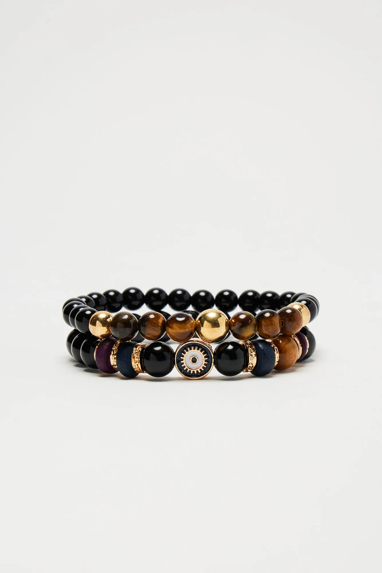 Truthful Rumors Bracelet Set - Black/Brown