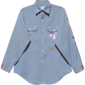 VINTAGE HAND EMBROIDERED WORK SHIRT