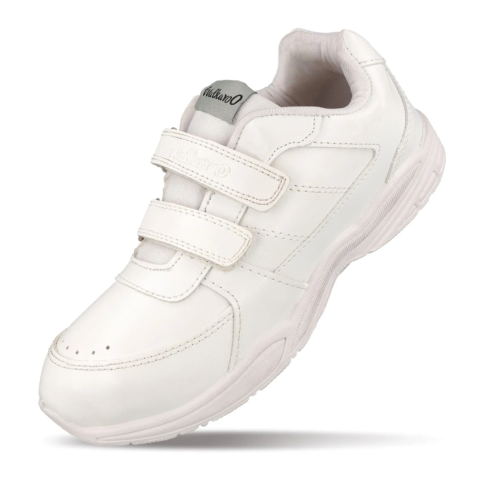 Walkaroo Senior Boys School Shoes - 570 White