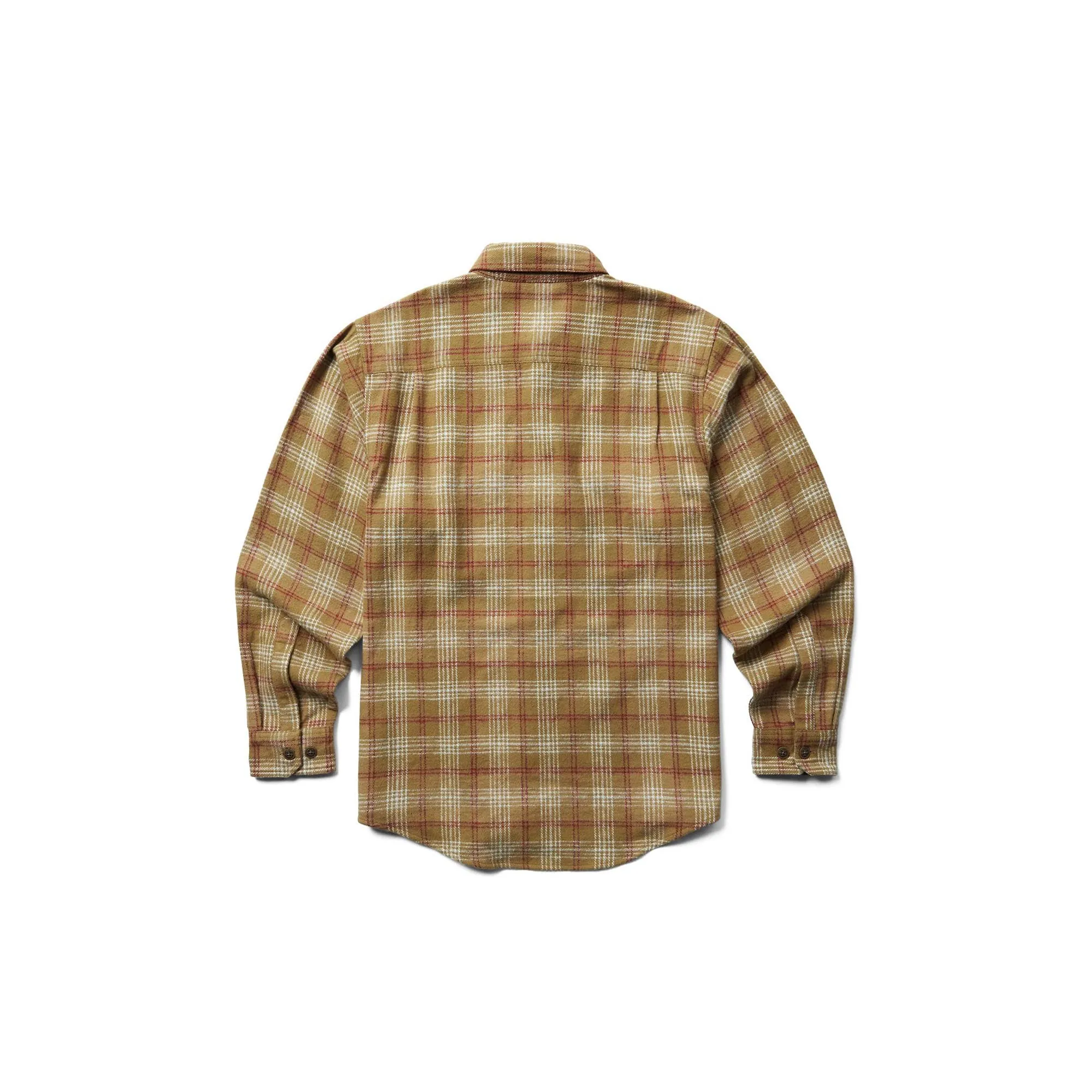 Wolverine Glacier Heavyweight Flannel Work Shirt Coyote Plaid