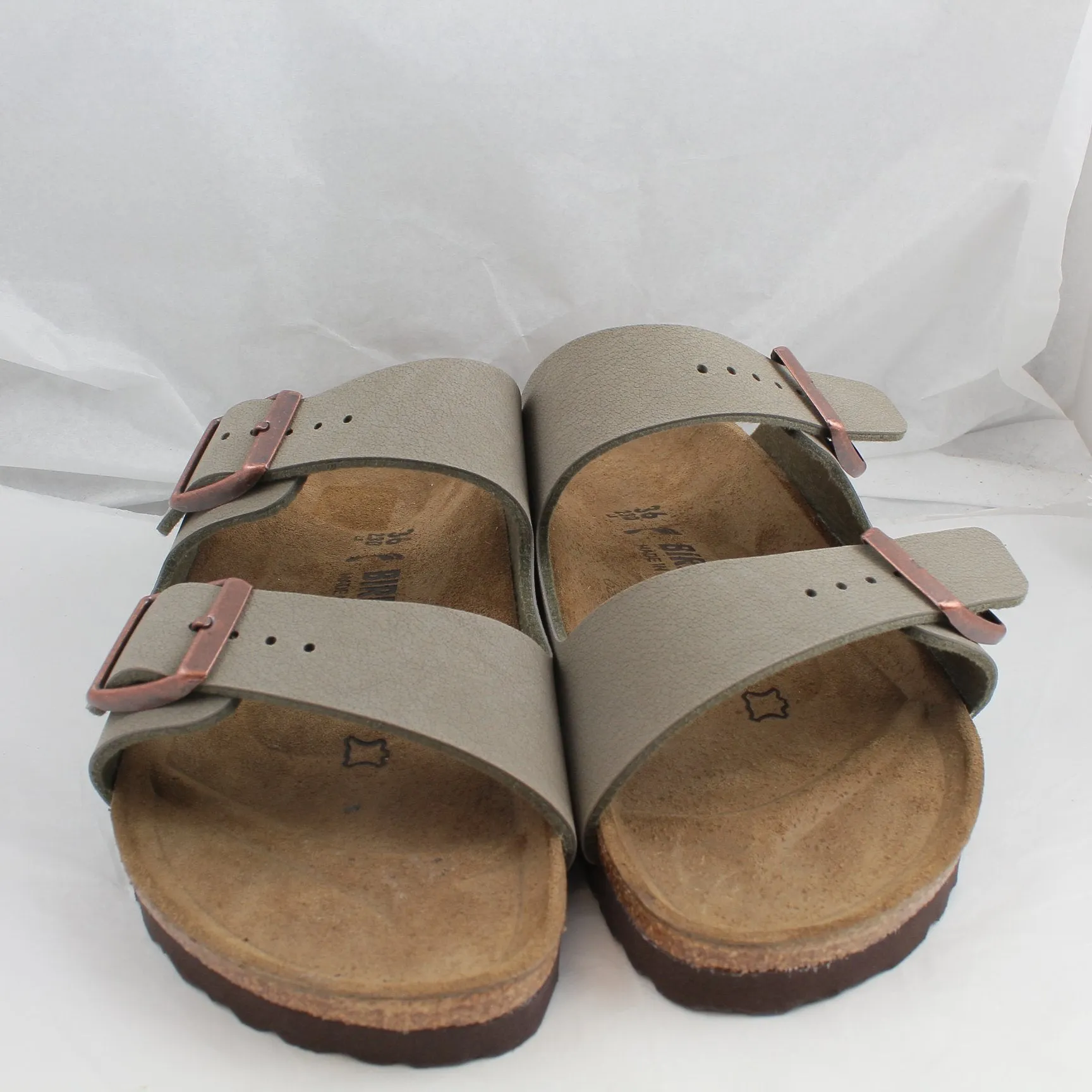 Womens Birkenstock Arizona Two Strap Stone