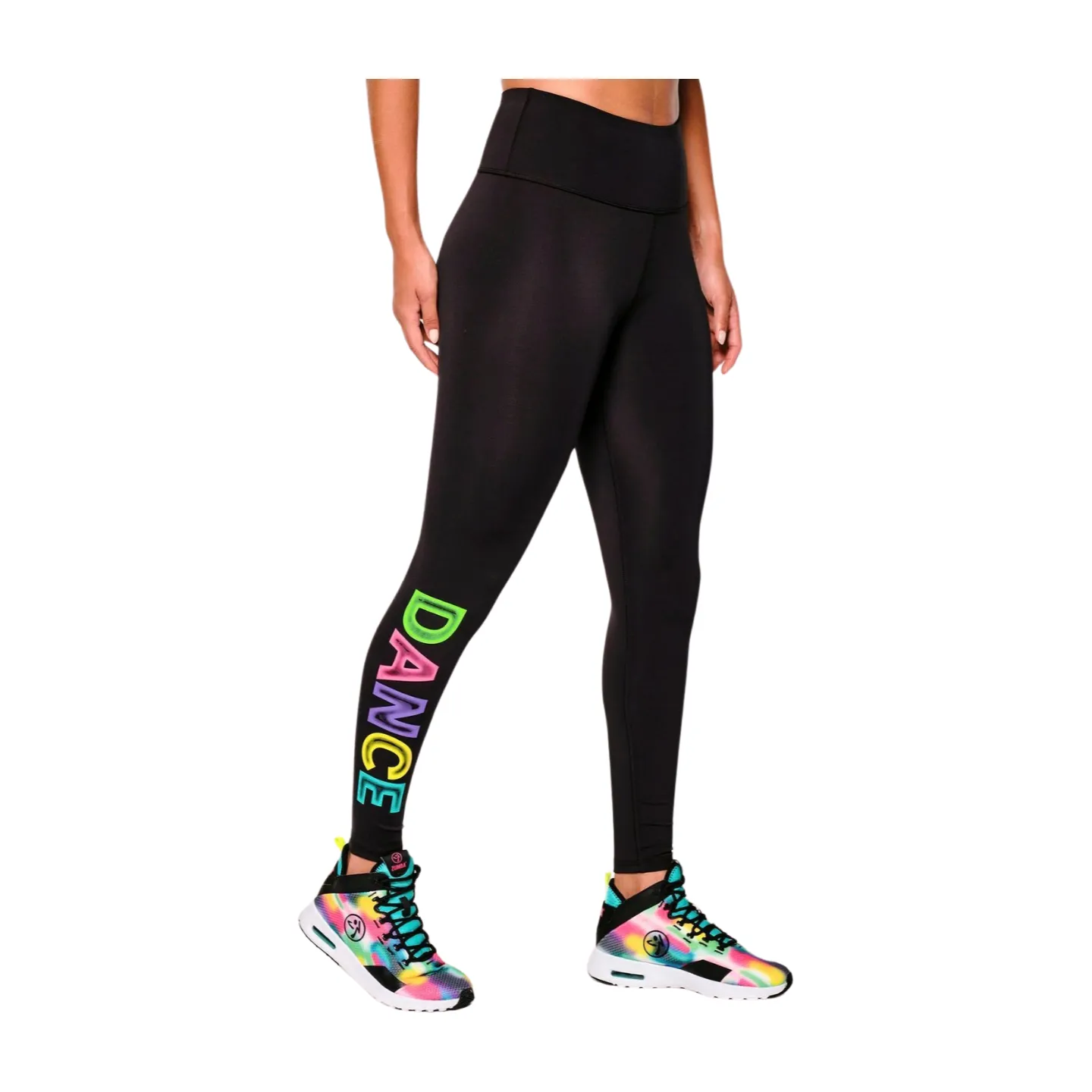 Zumba Dance High Waisted Ankle Leggings