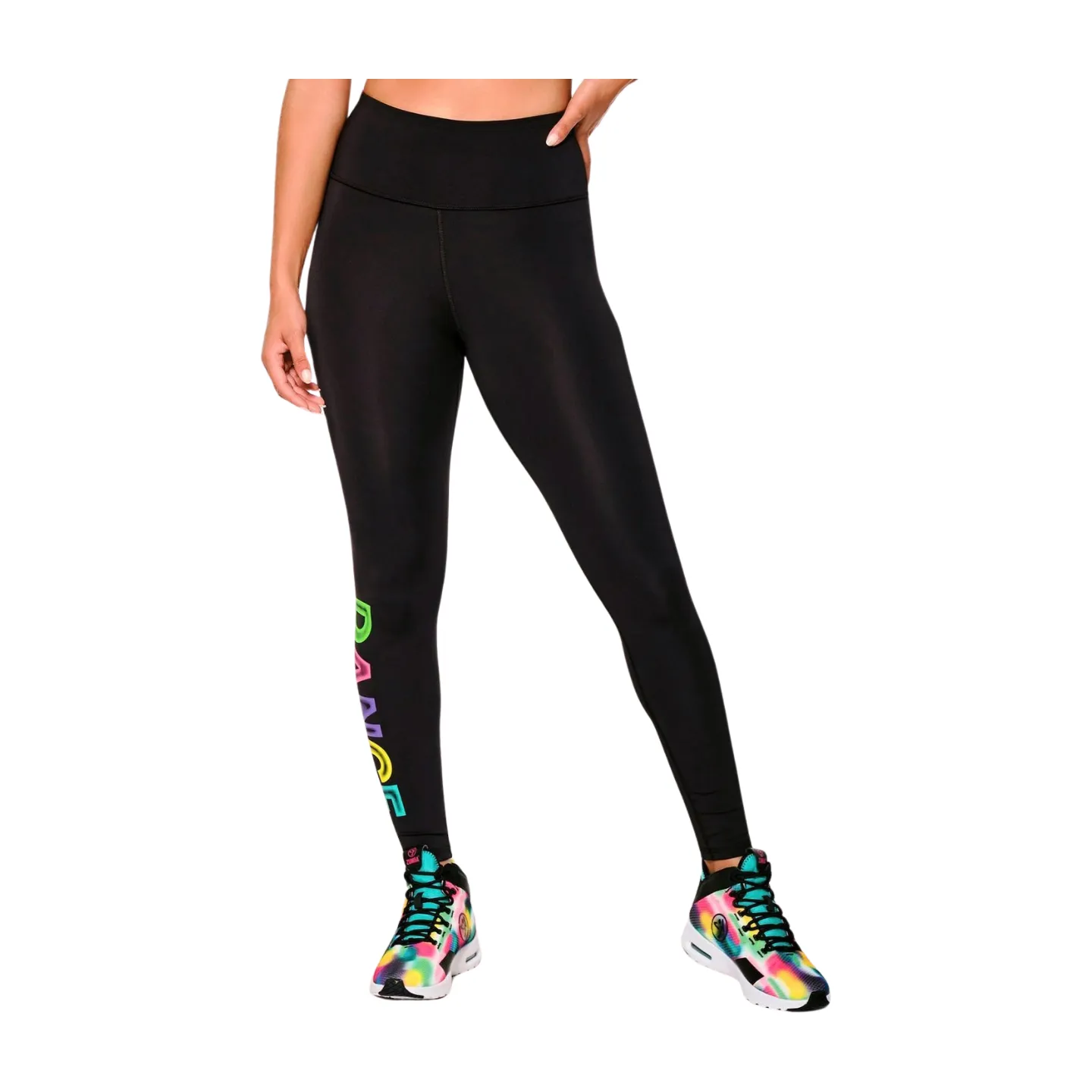 Zumba Dance High Waisted Ankle Leggings